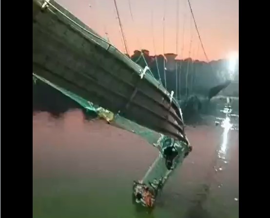 40 Dead in Gujarat Cable Bridge Collapse