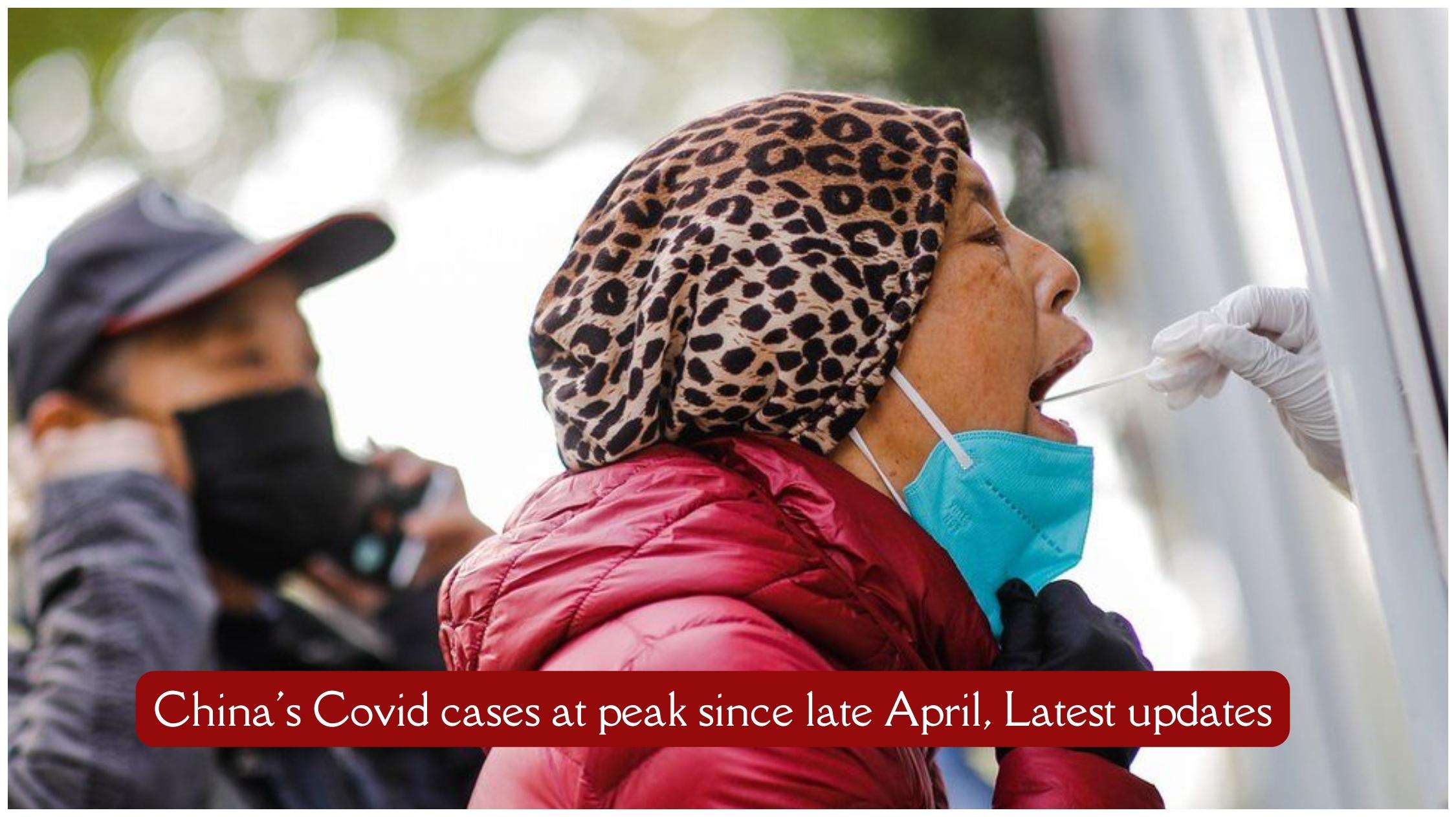 China recorded its largest Covid infections since late April, just one day after it introduced a slew of new measures.