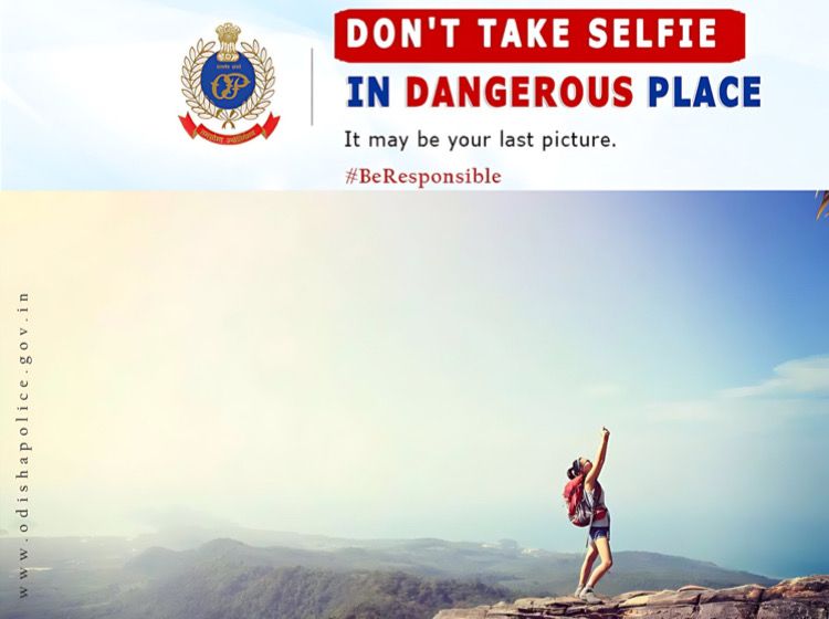 Odisha Police cautions public to avoid clicking selfies. ahead of long picnic season