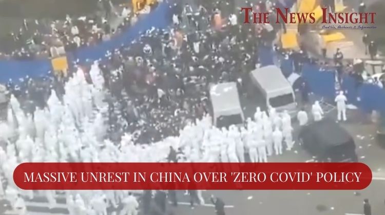 Massive protests against President Xi Jinping broke out in China's northwest Xinjiang region against COVID-19 regulations in the nation.