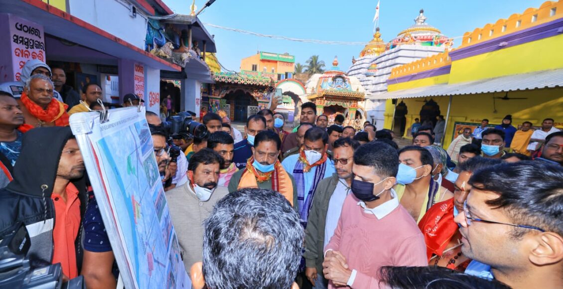 Secretary to CM (5T) VK Pandian visited Puri, Konark and Maa Mangala temple in Kakatpur to review various developmental works.