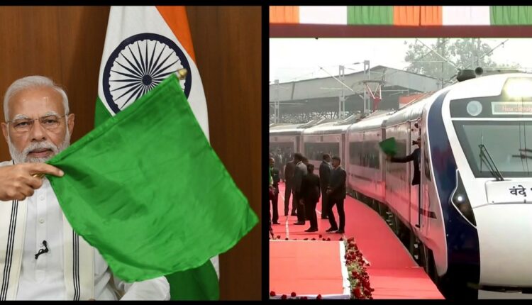 PM Narendra Modi, who lost his mother Heeraben Modi on Friday morning, virtually flagged off Vande Bharat Express connecting Howrah to New Jalpaiguri, in West Bengal.