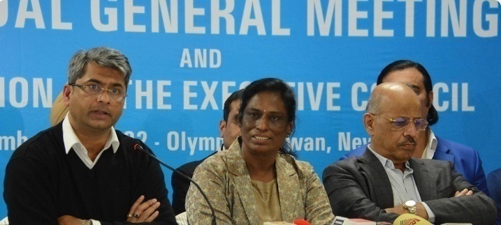 India’s legendary athlete PT Usha unanimously elected first woman President of Indian Olympic Association.