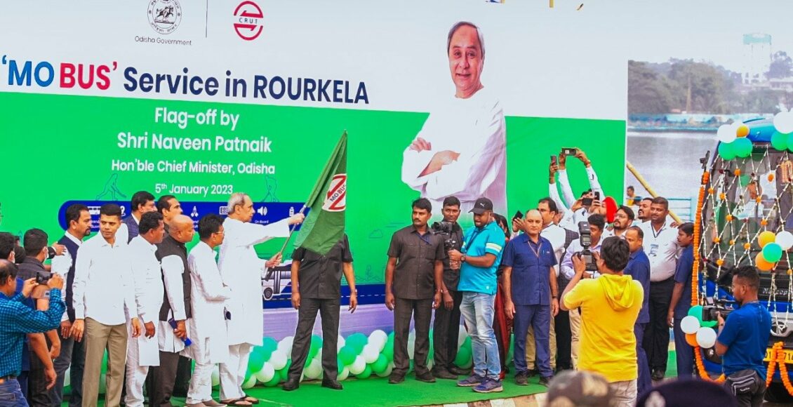 Chief Minister Naveen Patnaik flagged off ‘Mo Bus’ service at Rourkela
