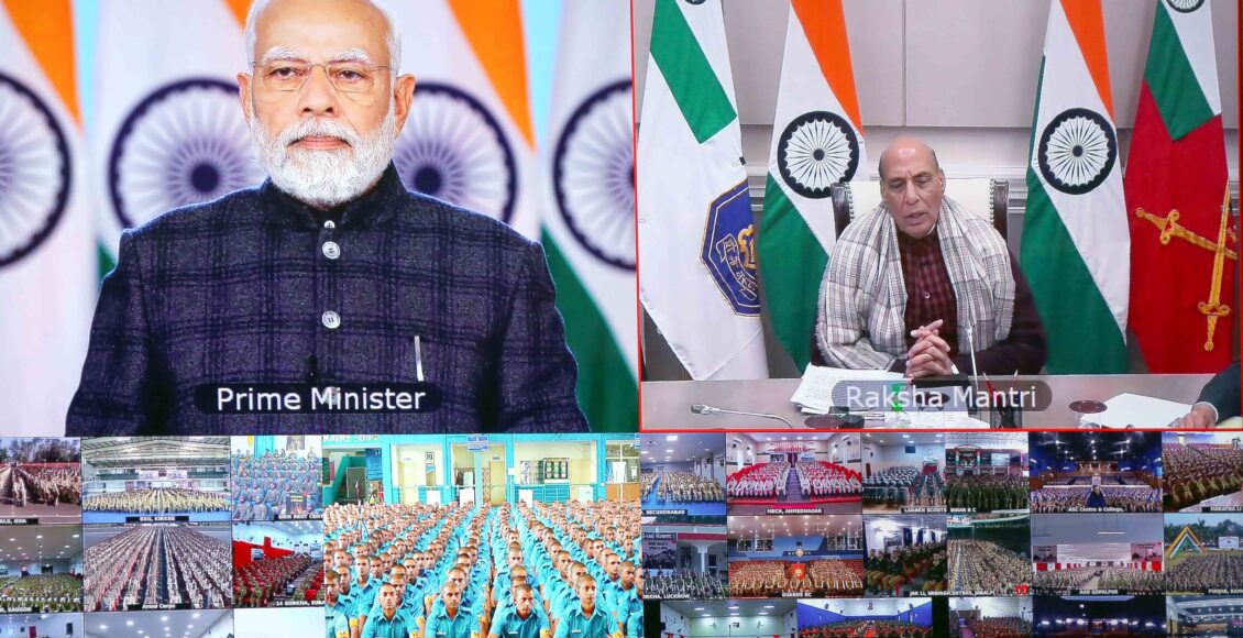 PM Modi addresses the first batch of Agniveers through video conferencing