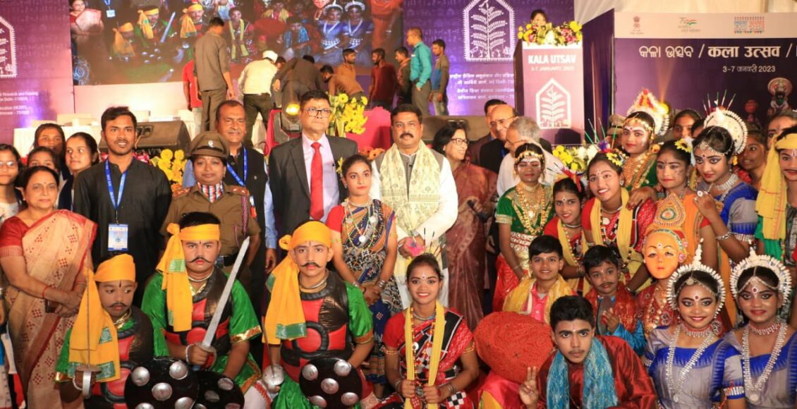 Union Minister Dharmendra Pradhan inaugurated the National Kala Utsav 2022-23 at the Regional Institute of Education, Bhubaneswar.
