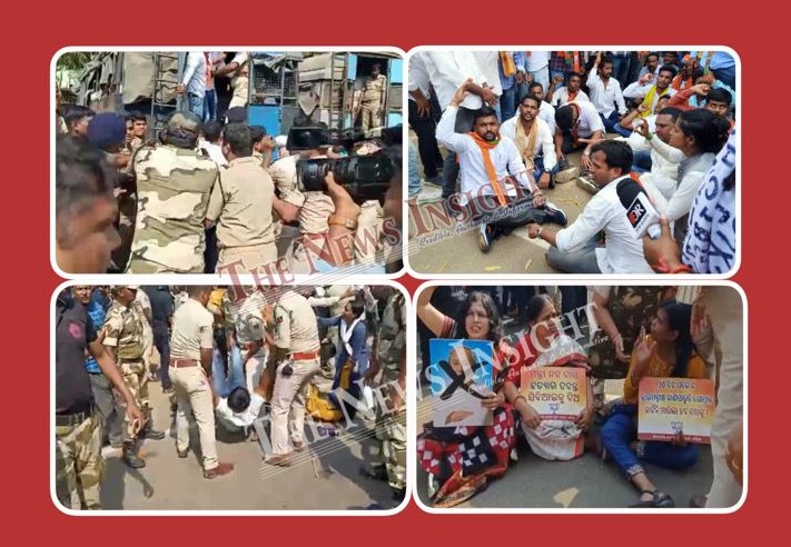 BJYM protest over Naba Das Murder Case turns Violent