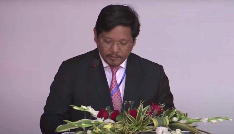 National People's Party chief Conrad Sangma takes oath as the Chief Minister of Meghalaya for the second consecutive term.