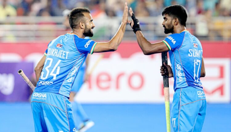 India's impressive performance at Birsa Munda Hockey Stadium has earned them the top spot with 11 out of the possible 12 points on the FIH Pro League table.