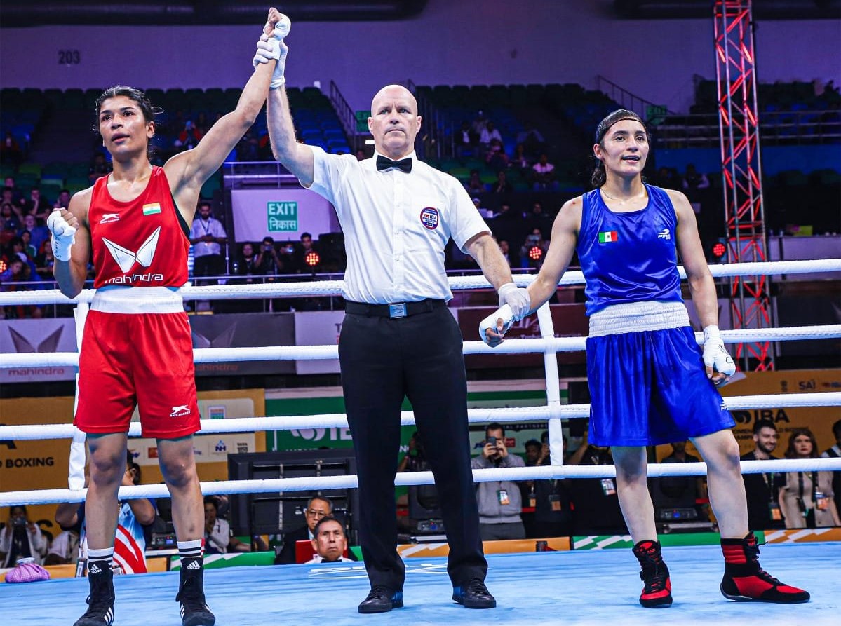 IBA Women's World Boxing Championships 2023: Nikhat Zareen beat Patricia Alvarez 5-0 to seal quarter-finals spot in 50kg weight category.
