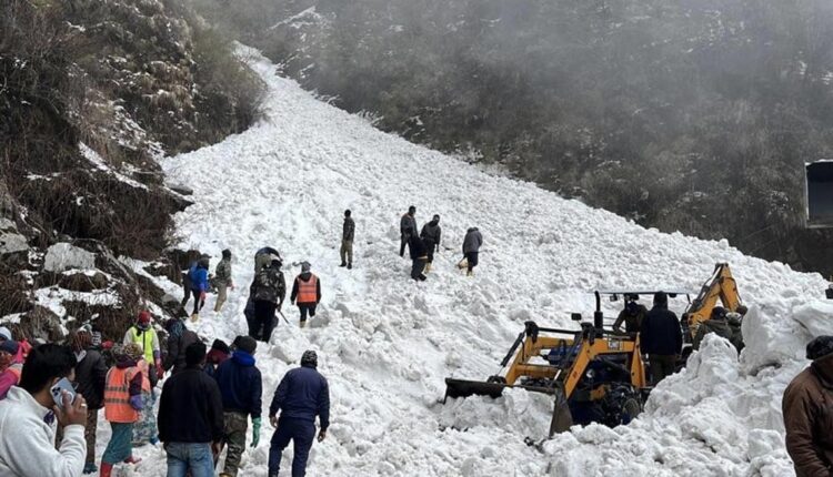 Seven tourists were killed, several feared trapped after an avalanche struck the Gangtok-Nathu La road in Sikkim.