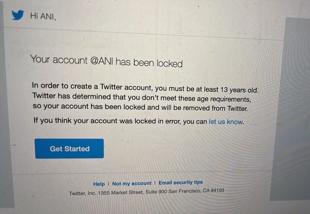 News Agency ANI LOCKED by Twitter
