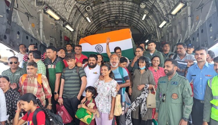 Under 'Operation Kaveri', an Indian Air Force (IAF) aircraft with 246 Indian evacuees from war-torn Sudan landed in Mumbai