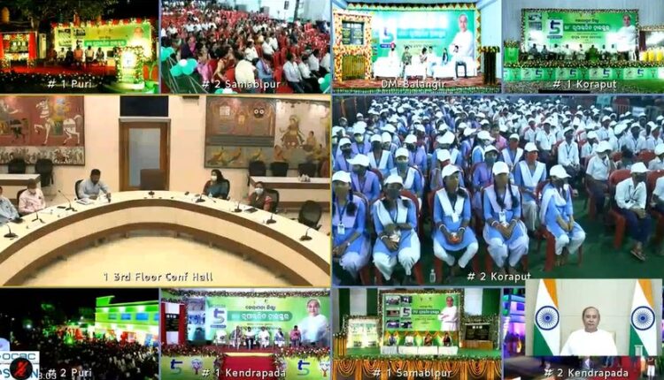 Under 5T initiatives, Odisha Chief Minister Naveen Patnaik inaugurated 328 transformed High Schools in 5 districts.