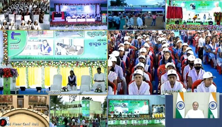 CM Naveen Patnaik dedicates 449 transformed schools as part of Odisha School Transformation programme under 5T.