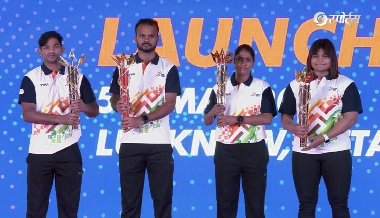 Union Minister Anurag Singh Thakur launched logo, mascot, torch, anthem and jersey of Khelo India University Games (KIUG) 2023.