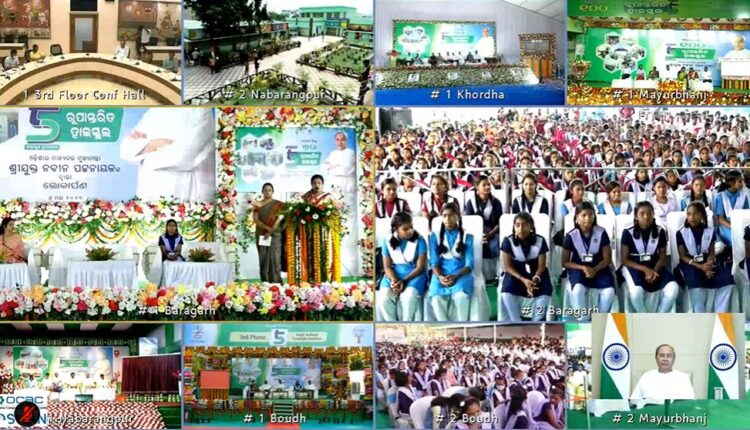CM Naveen Patnaik dedicates 325 transformed schools as part of Odisha School Transformation programme under 5T.