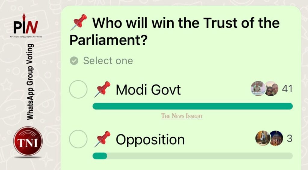 TNI WhatsApp Group Voting: Who will win the Trust of the Parliament?