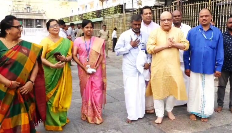Ahead of Chandrayaan-3 launch, ISRO Scientists offer prayers at Tirupati Temple