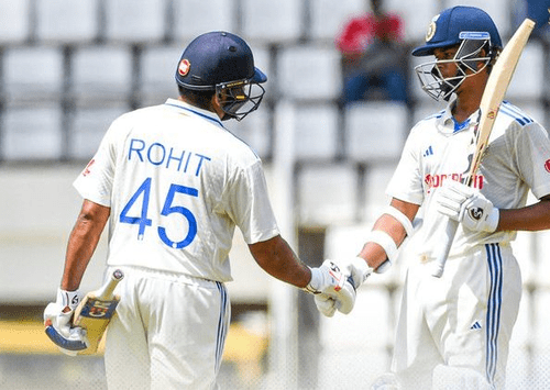 1st Test: Jaiswal, Rohit hit centuries as India dominate West Indies; lead by 162 runs