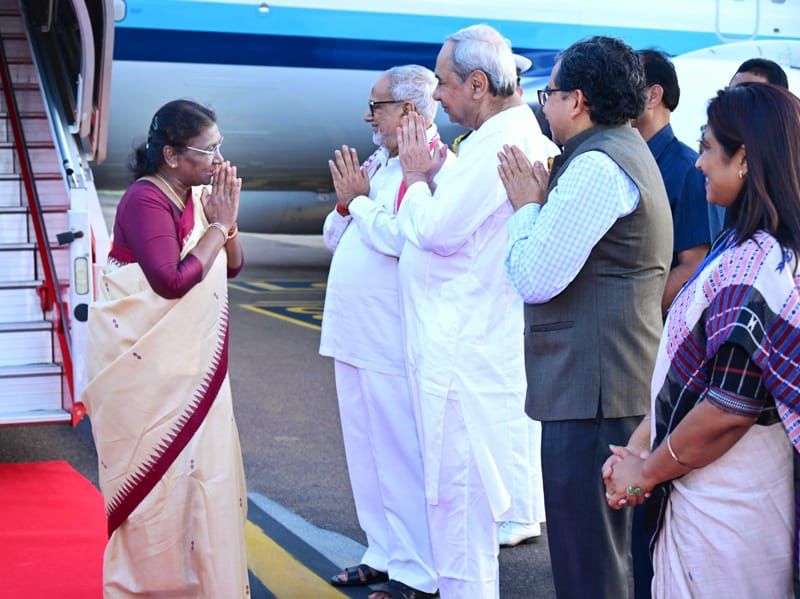 President Droupadi Murmu arrives in Odisha on 3-day Visit