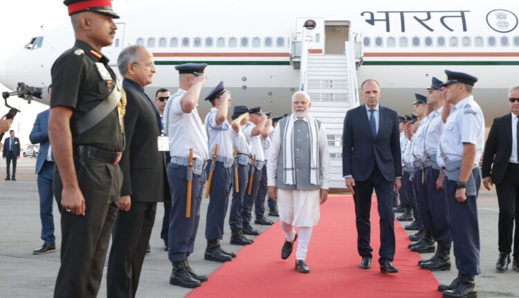 Prime Minister Narendra Modi concludes his South Africa visit; lands in Athens on a one-day official visit to Greece.