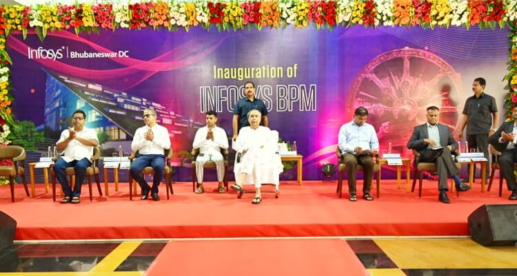 Odisha CM Naveen Patnaik inaugurates Infosys BPM centre in Bhubaneswar. It will generate employment for 500 people in 1st phase & later expanded to 2000.