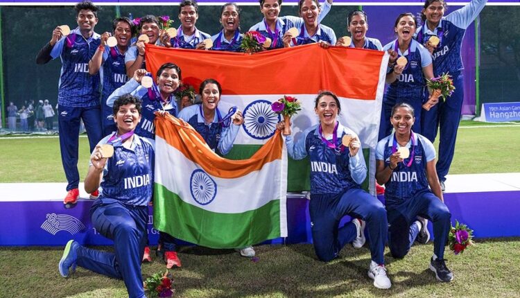 Indian women's cricket team defeated Sri Lanka by 19 runs to win its maiden Asian Games Gold medal in cricket in Hangzhou on Monday.