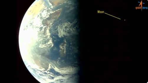 ISRO shares selfie, photos taken by Aditya-L1 spacecraft of Earth and Moon.