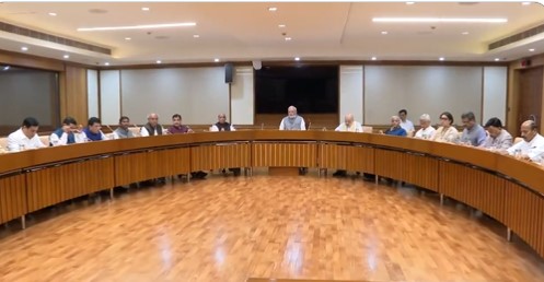 A meeting of the Union Cabinet chaired by Prime Minister Narendra Modi is underway at the Parliament House Annexe in Delhi.