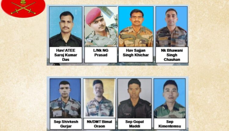 8 Army Soldiers confirmed dead in the unfortunate incident of flash floods arising out of a glacial lake burst in Sikkim. Search on for 14 others missing.