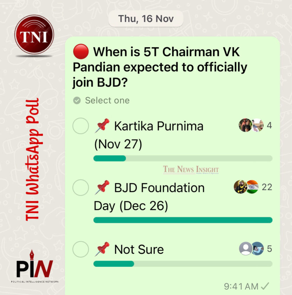 TNI WhatsApp Poll BJD VK Pandian 