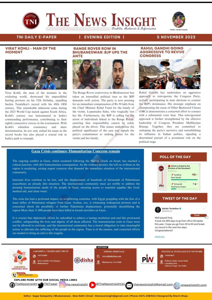 TNI Daily E-paper – November 05, 2023