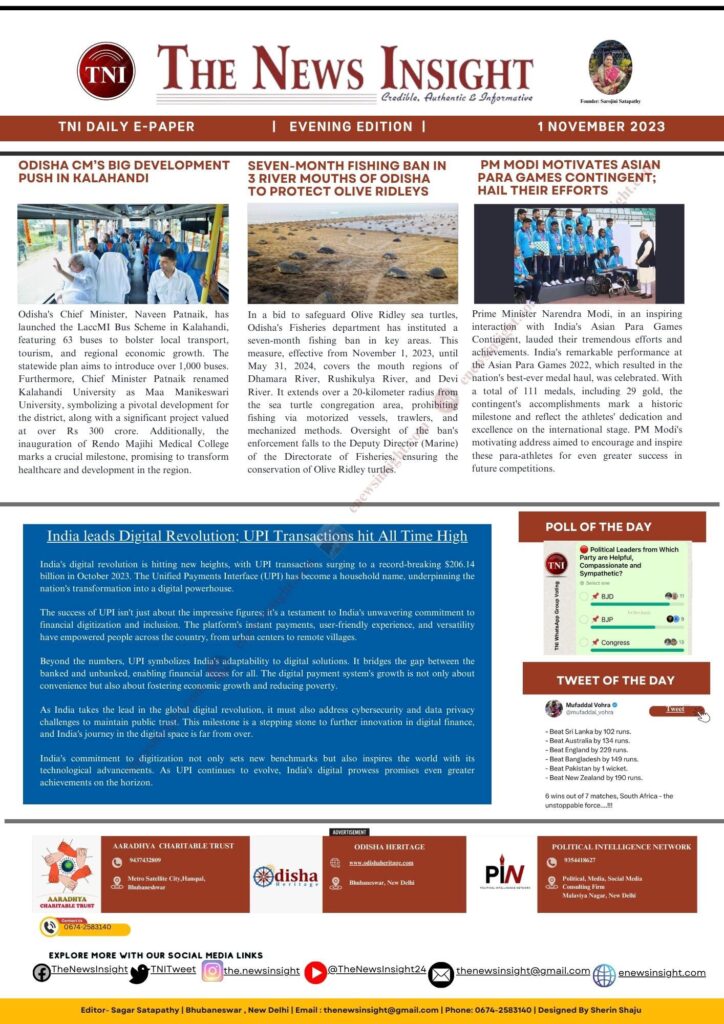 TNI Daily E-paper – November 01, 2023