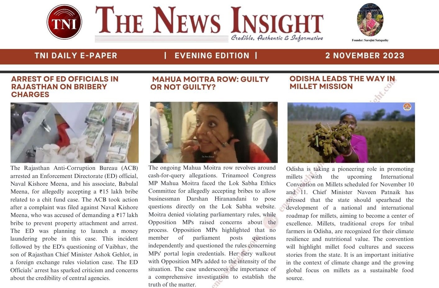 TNI Daily E-paper – November 02, 2023