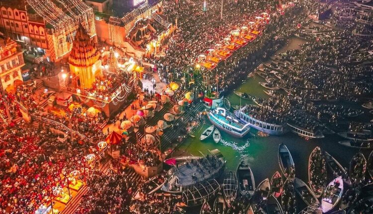 Kashi ghats were illuminated with around 21 lakh earthen lamps on the occasion of Dev Deepawali and Kartik Purnima.