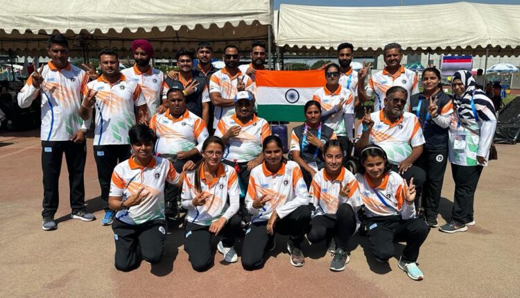 India bagged 4 Gold, 4 Silver and one Bronze in the Para Asian Archery Championship in Bangkok on Tuesday.