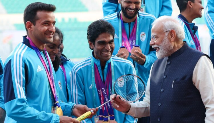 Prime Minister Narendra Modi interacted with the Indian athletes who displayed their remarkable talent at the Asian Para Games.