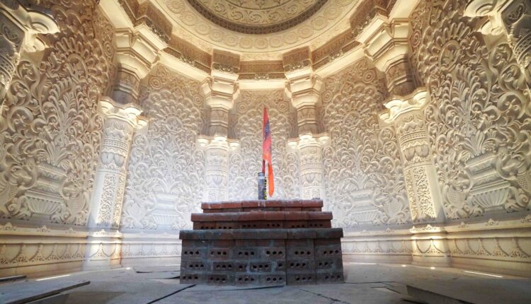 Champat Rai, the General Secretary of Shri Ram Janmabhoomi Teerth Kshetra shares a picture of the sanctum sanctorum of Ram temple in Ayodhya.