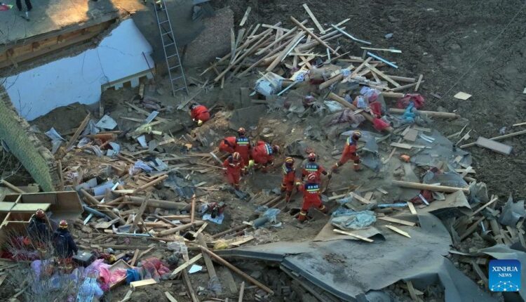 6.2-magnitude earthquake in northwestern China's Gansu Province kills 111 people. Firefighters were conducting rescue operations.