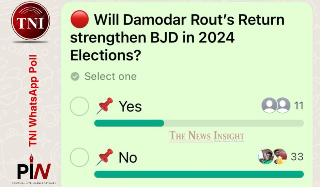 TNI WhatsApp Poll: Will Damodar Rout’s return strengthen BJD?