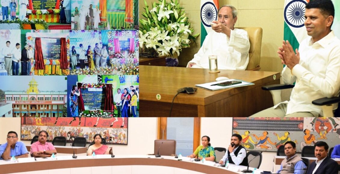 Chief Minister Naveen Patnaik dedicated 327 transformed high schools in six districts on the second day of the fourth phase of the 5T School Transformation programme