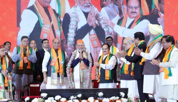 The two-day national convention of the Bharatiya Janata Party (BJP), aimed at deliberating on the strategy for the Lok Sabha elections, commenced on Saturday at the Bharat Mandap in Delhi.