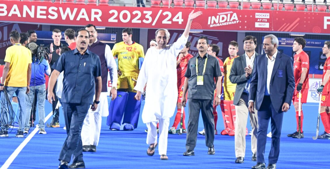 CM Naveen Patnaik graced the Men’s FIH Pro League 2023-24 match between India and Spain at Kalinga Hockey Stadium in Bhubaneswar.