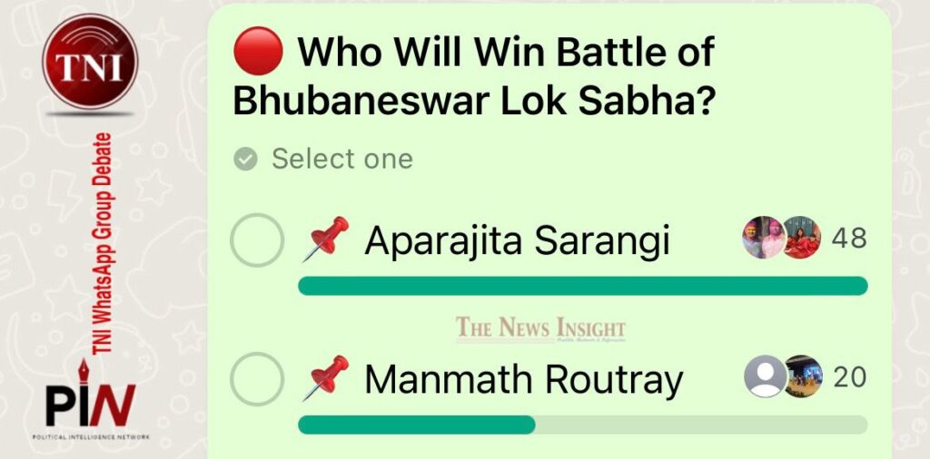 TNI WhatsApp Poll: Who will win Bhubaneswar Lok Sabha Seat?