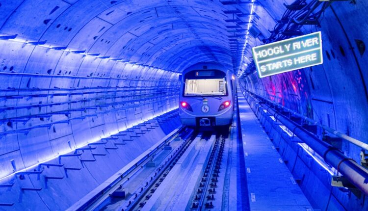 PM Modi inaugurates India's first underwater metro service at the Howrah Maidan-Esplanade section of Kolkata Metro's East-West corridor.