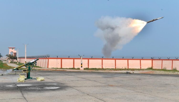DRDO conducts two flight tests of its Very Short-Range Air Defence System (VSHORADS) missile on February 28-29 from a ground based portable launcher off the coast of Odisha.