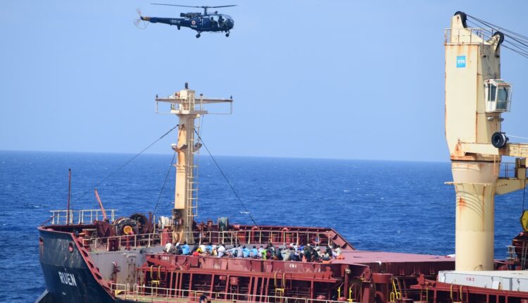 Maharashtra: Warship INS Kolkata, deployed for anti-piracy operations in Arabian Sea & Gulf of Aden with 35 Somalian pirates reaches Mumbai.