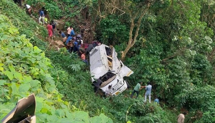 Kerala: Three, including one-year-old child killed, 14 injured after a tourist vehicle from Tamil Nadu overturned near Adimali.
