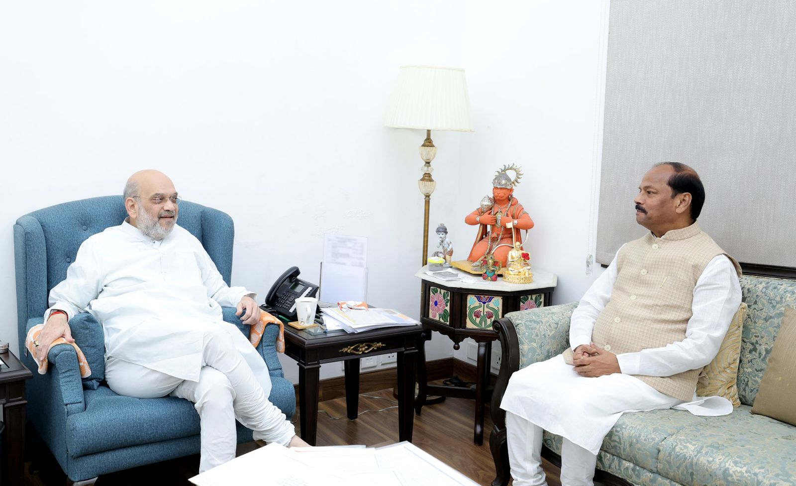 Odisha Governor Raghubar Das meets Amit Shah